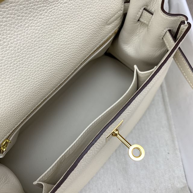 Hermes original togo leather kelly 25 bag K25 nata