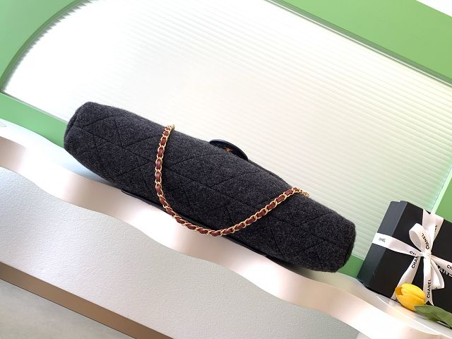 CC original felt maxi top handle flap bag AS5852 black