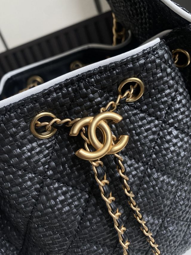 CC original raffia 25 small handbag AS5293 black