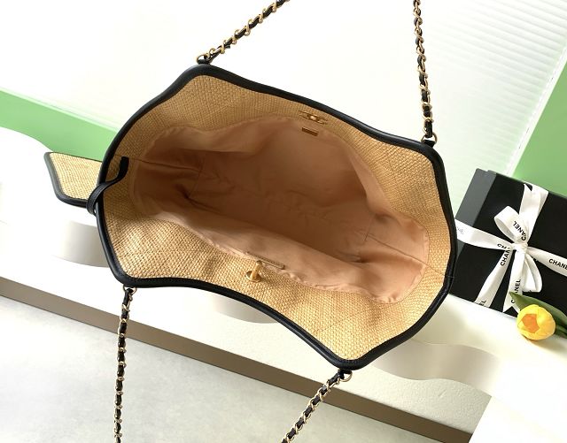 CC original raffia maxi shopping bag AS5463 beige