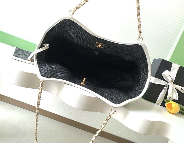 CC original raffia maxi shopping bag AS5463 black