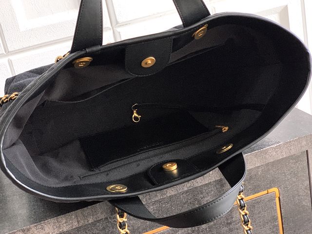 CC original denim large shopping bag AS5607 black