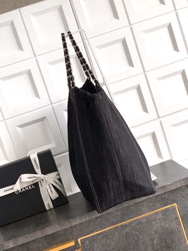 CC original denim large tote bag AS2138 black