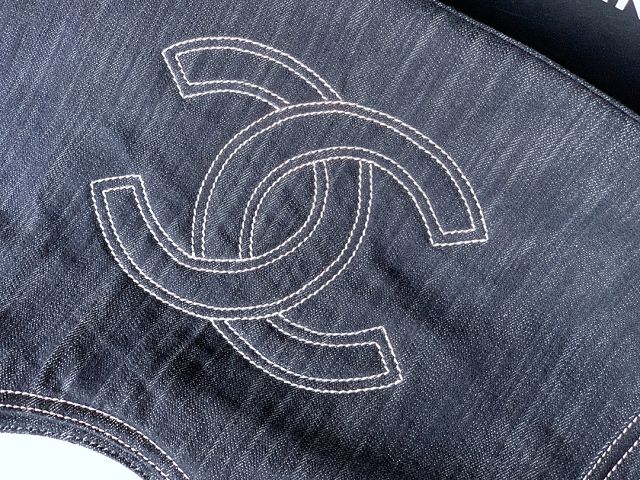 CC original denim medium tote bag AS2137 dark blue