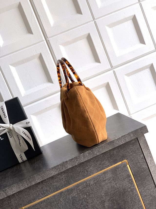 CC original suede calfskin small hobo bag AS6022 brown