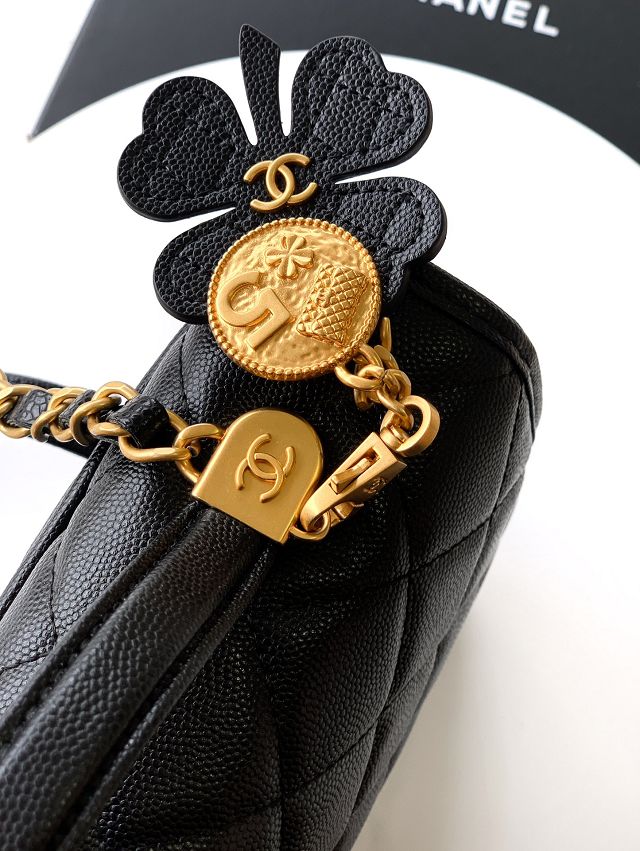 CC original grained calfskin small backpack AS5715 black