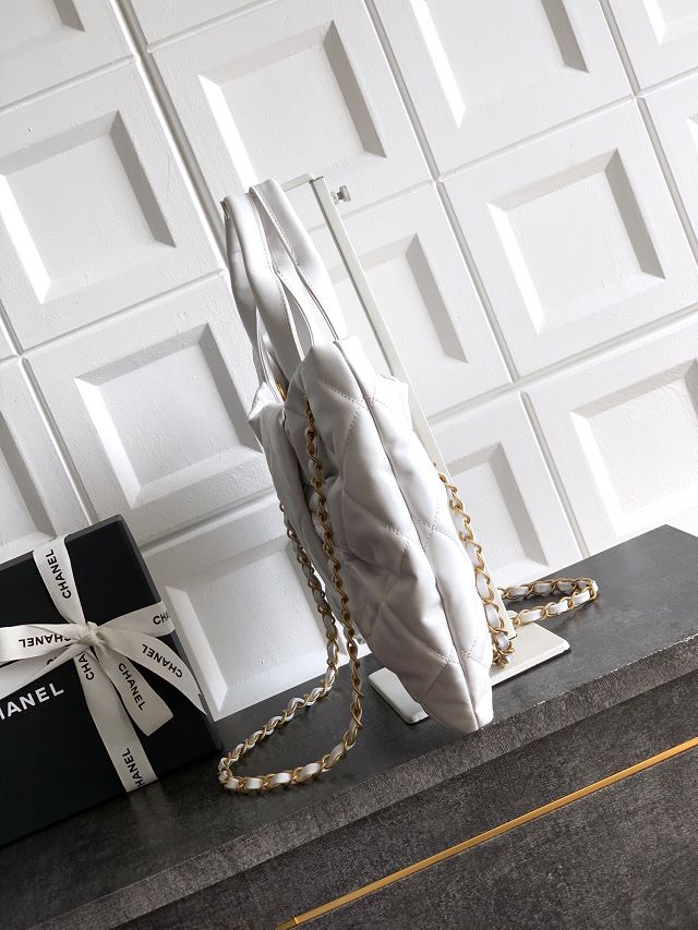 CC original lambskin large handbag AS5851 white