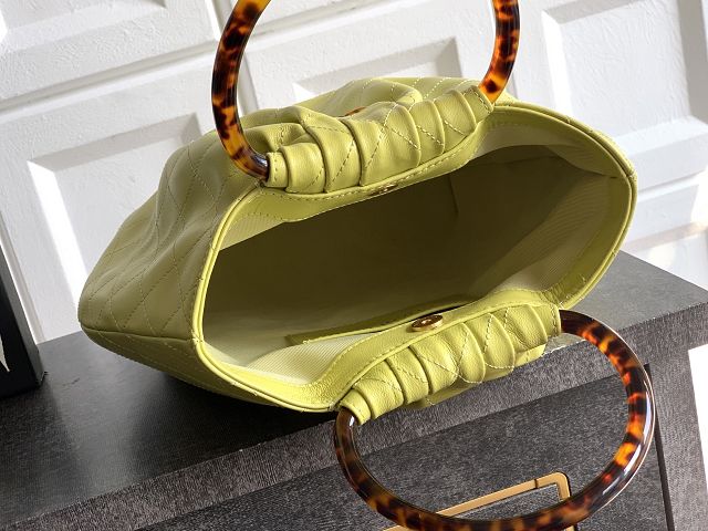 CC original lambskin medium hobo bag AS6010 yellow