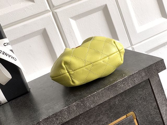 CC original lambskin mini pouch AP4981 yellow