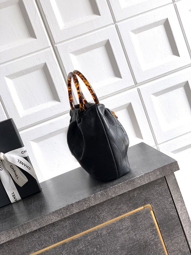 CC original lambskin small hobo bag AS6022 black