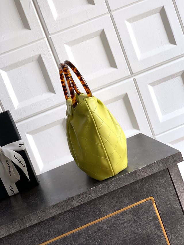 CC original lambskin small hobo bag AS6022 yellow