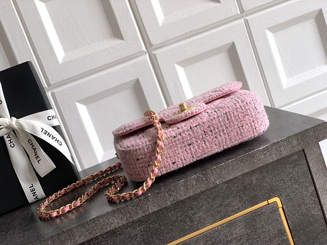 CC original tweed small clutch AS5805 pink