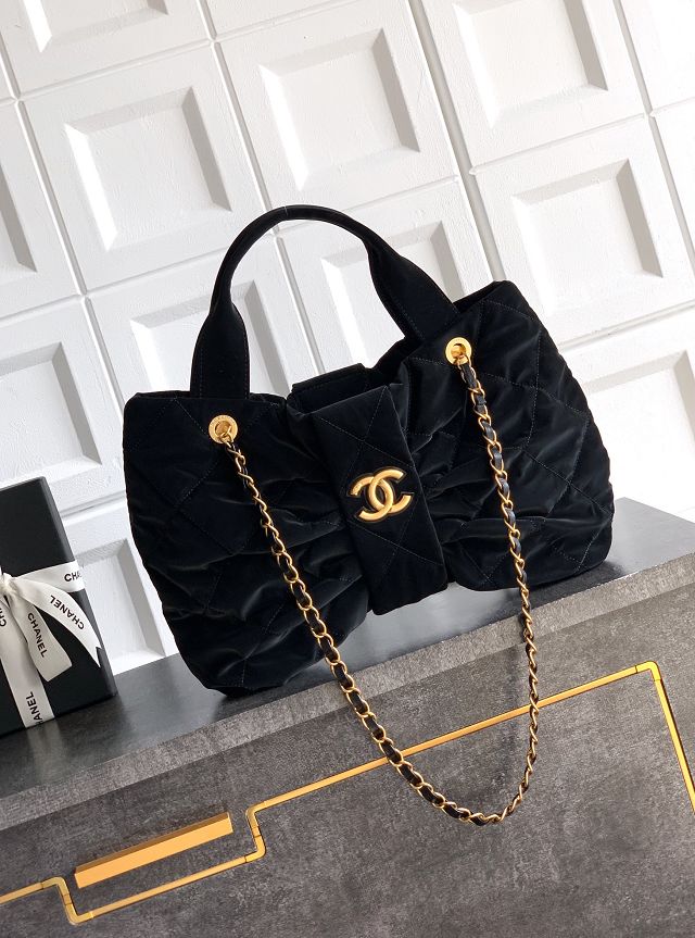 CC original velvet large handbag AS5851 black