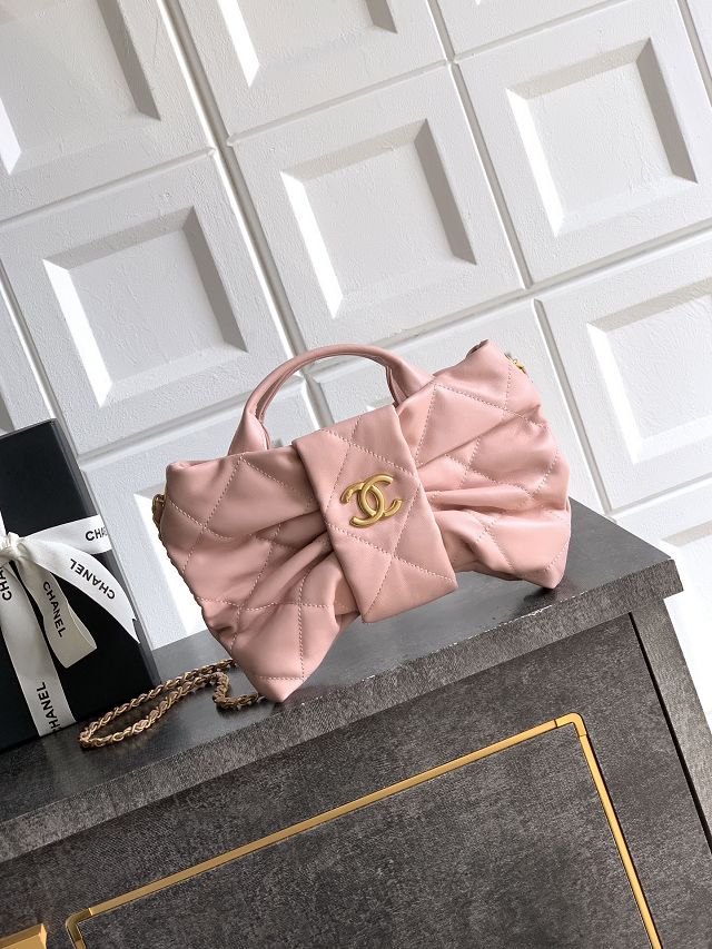 CC original lambskin small handbag AS5849 pink