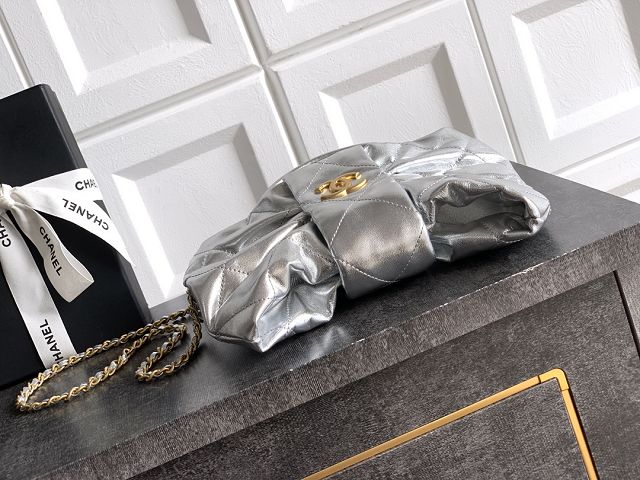 CC original lambskin small handbag AS5849 silver