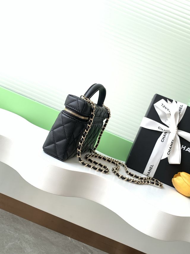 CC original lambskin vanity with chain AP4385 black