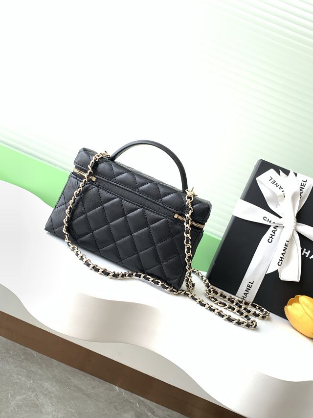 CC original lambskin vanity with chain AP4385 black