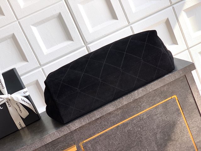 CC original suede calfskin maxi hobo bag AS6016 black