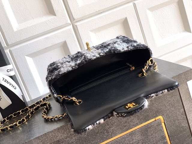 CC original tweed mini flap bag A69900 black