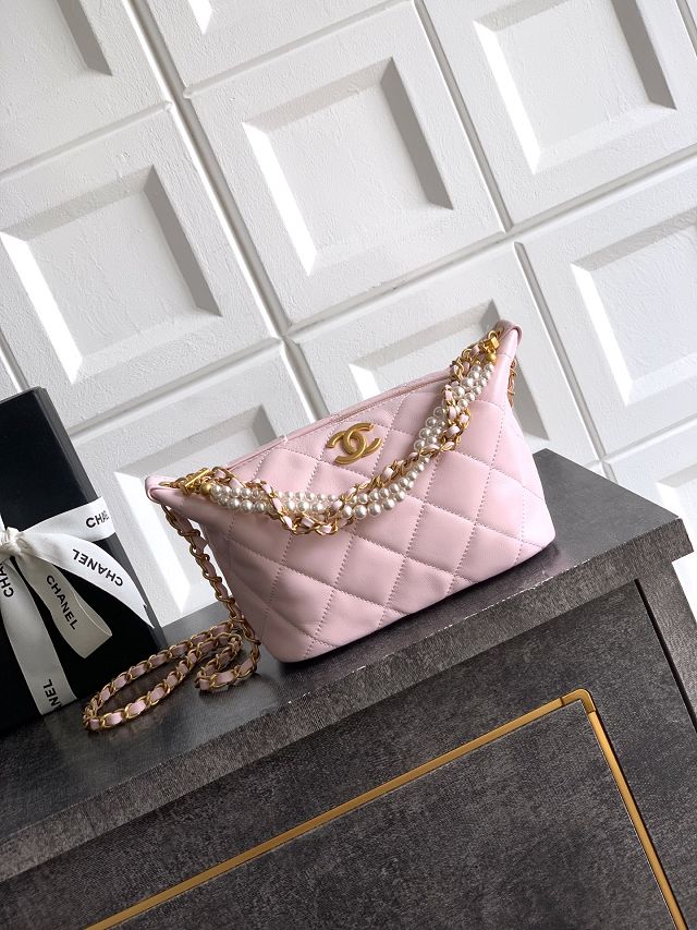 CC original lambskin hobo bag AS5898 pink