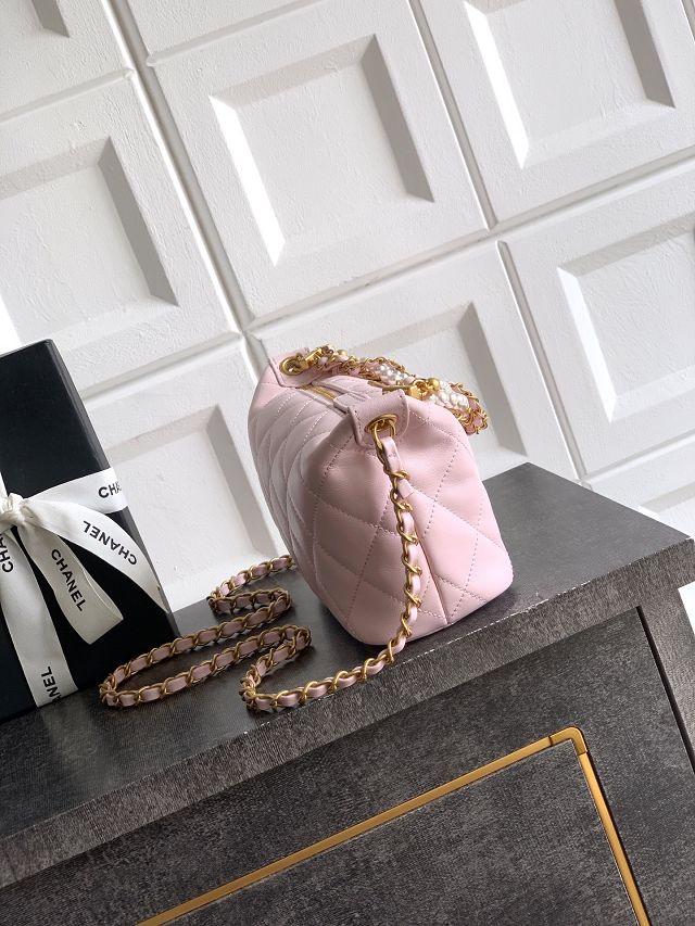 CC original lambskin hobo bag AS5898 pink