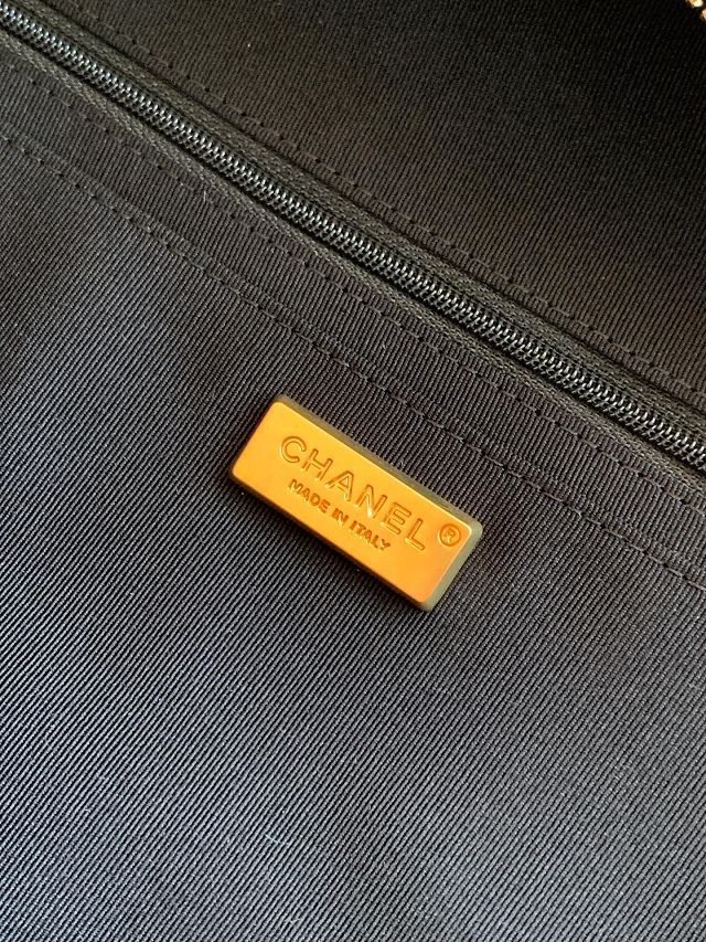 CC original suede calfskin maxi bowling bag AS6212 black