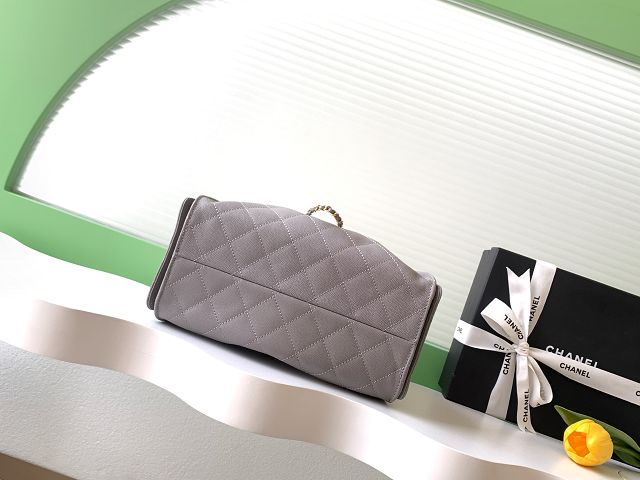 CC original grained calfskin 25 small handbag AS5293 grey