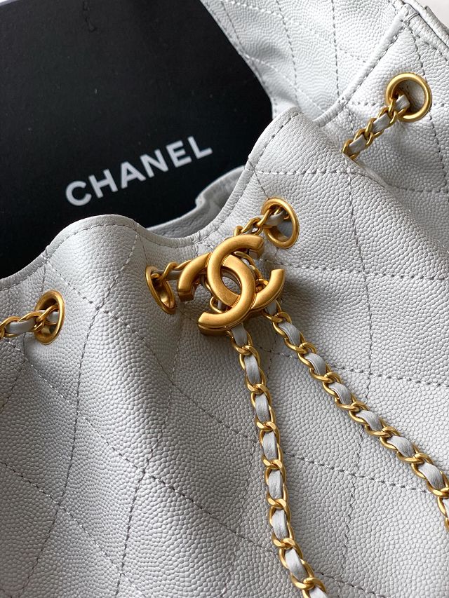 CC original grained calfskin 25 small handbag AS5293 light grey