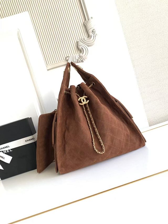 CC original suede calfskin 25 medium handbag AS5311 brown