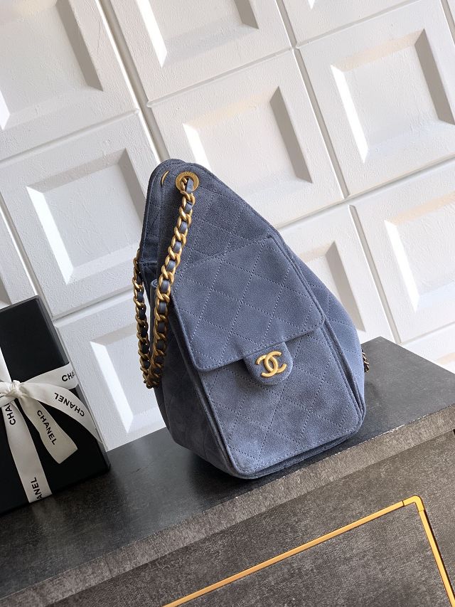 CC original suede calfskin 25 small handbag AS5293 blue