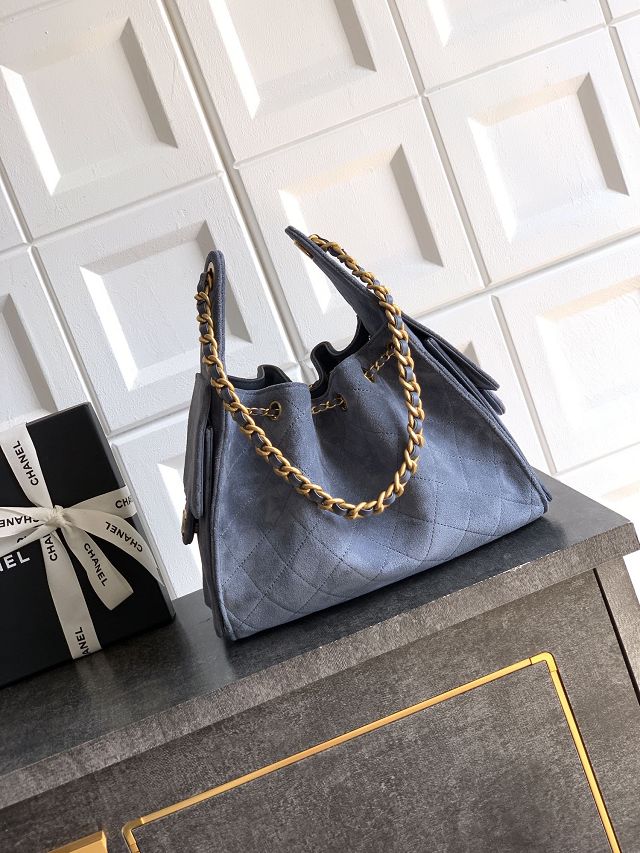 CC original suede calfskin 25 small handbag AS5293 blue