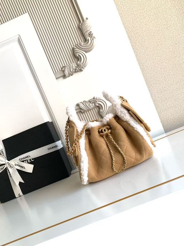 CC original lambskin 25 mini handbag AS5631 apricot