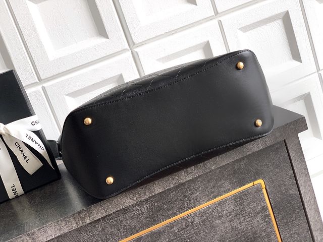 CC original calfskin large bucket bag AS6266 black