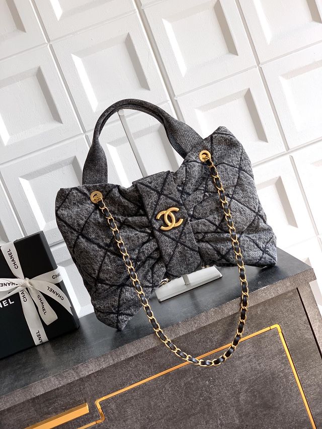 CC original denim large handbag AS5851 black
