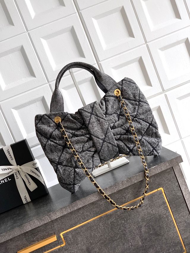 CC original denim large handbag AS5851 black