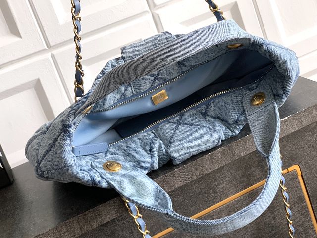 CC original denim large handbag AS5851 blue