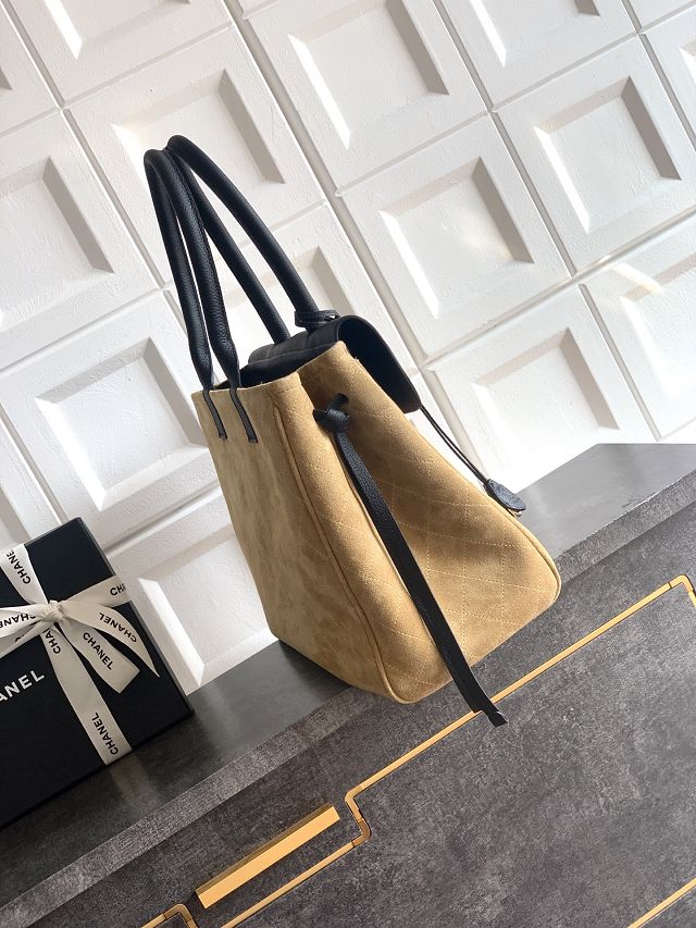 CC original suede calfskin medium tote bag AS6289 black