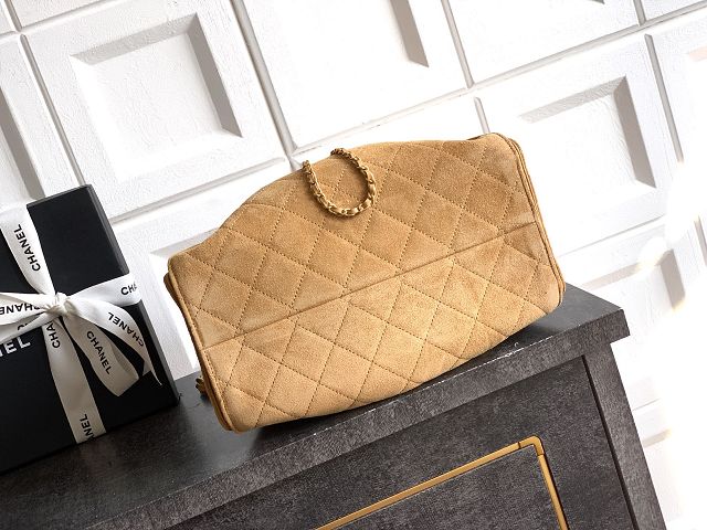 CC original suede calfskin 25 small handbag AS5293 light brown