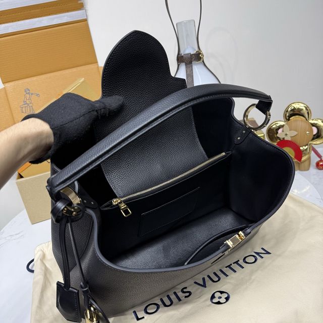 Louis vuitton original calfskin capucines visionnaire GM handbag M26259 black