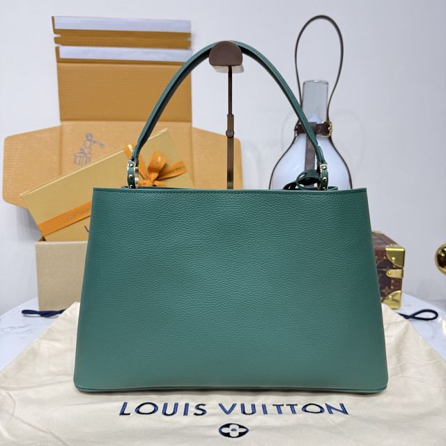 Louis vuitton original calfskin capucines visionnaire GM handbag M26259 green