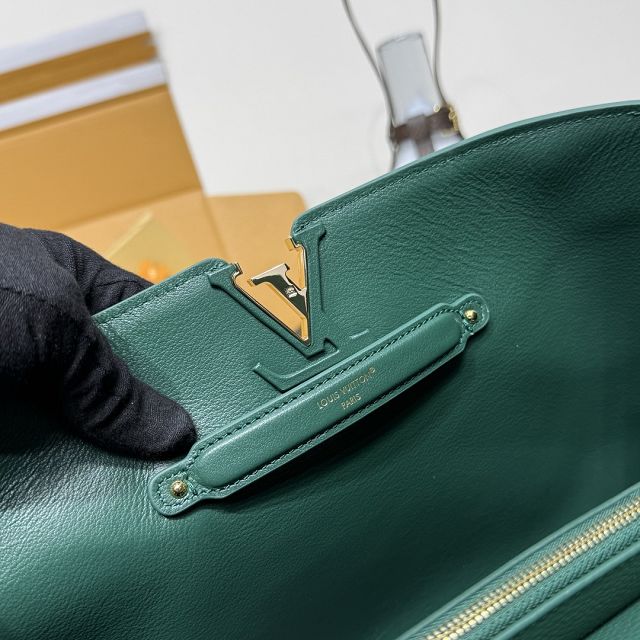 Louis vuitton original calfskin capucines visionnaire GM handbag M26259 green