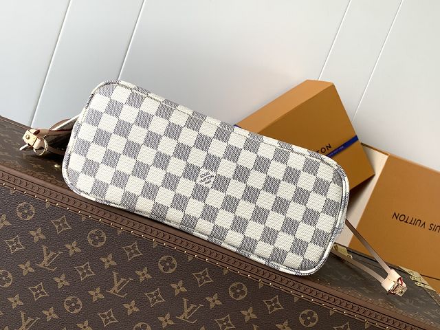 New Louis vuitton original damier azur neverfull pm N40606 pink