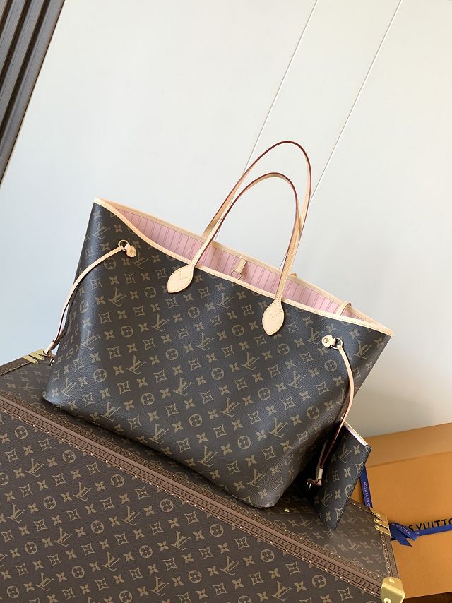 New Louis vuitton original monogram canvas neverfull gm M46978 pink