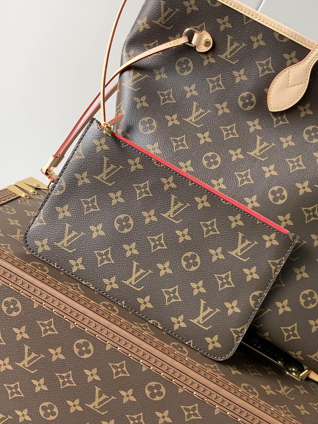New Louis vuitton original monogram canvas neverfull gm M46978 red