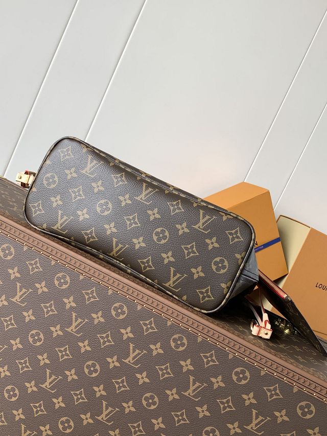 New Louis vuitton original monogram canvas neverfull pm M41000 red
