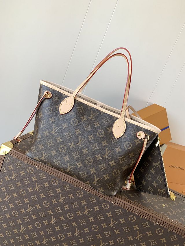 New Louis vuitton original monogram canvas neverfull pm M46979 beige