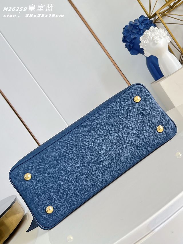 Louis vuitton original calfskin capucines visionnaire GM handbag M26259 blue