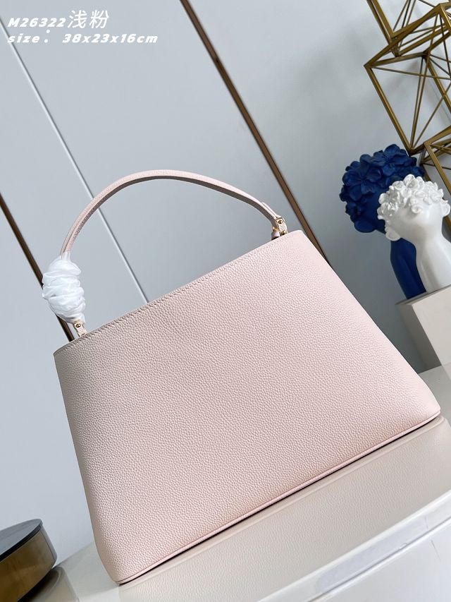Louis vuitton original calfskin capucines visionnaire GM handbag M26259 nude