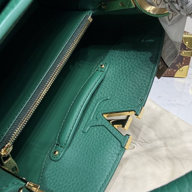 Louis vuitton original calfskin capucines BB handbag M24739 green
