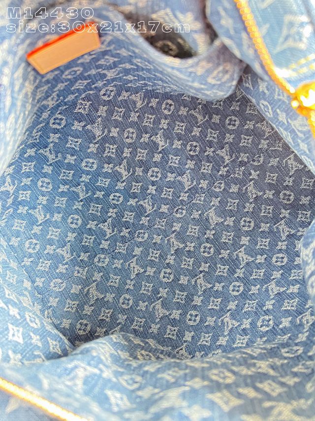 Louis vuitton original denim speedy soft 30 M14430 blue